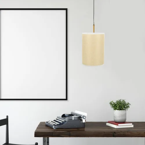 Vista 8 de KALLORY Pantalla moderna de lino, pantalla de lámpara de barril de hámster, pantalla para lámpara de pie, lámpara de mesa, bombilla de jaula