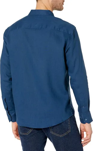 Vista 3 de Cubavera Camisa estándar Travelselect de manga larga con botones para hombre, ajuste clásico, resistente a las arrugas
