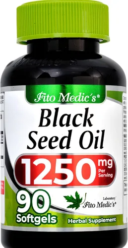 Vista 2 de Laboratorio Aceite de semilla negra Cápsulas de aceite de semilla negra 90 cápsulas blandas