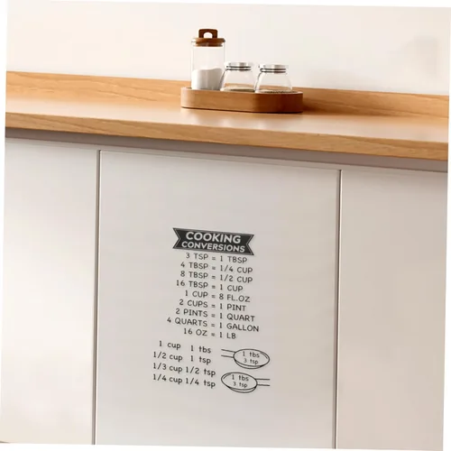 Vista 5 de Pegatinas de medición para hornear Herramientas de utilidad de cocina Guía de cocción de conversión de medición fácil