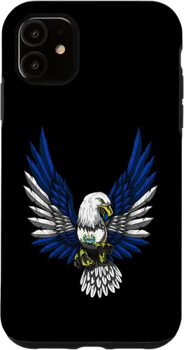Vista 6 de Funda para iPhone 12 mini con bandera de El salvador y águila salvadoreña