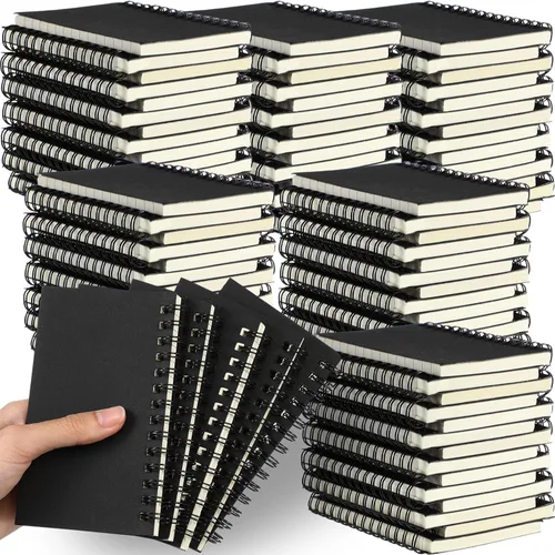 Vista 30 de Jutom 2 cuadernos pequeños en espiral, blocs de notas de 3 x 5 pulgadas, cuadernos de bolsillo pequeños a granel, mini bloc de notas con páginas