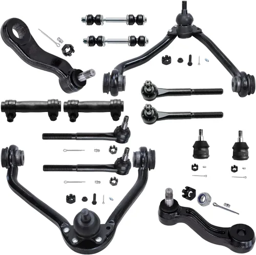 Vista 97 de Detroit Axle - Kit de suspensión delantera de 16 piezas para Chrysler 300 Dodge Challenger Charger 2011 2012 2013 2014, 6 brazos de control superior
