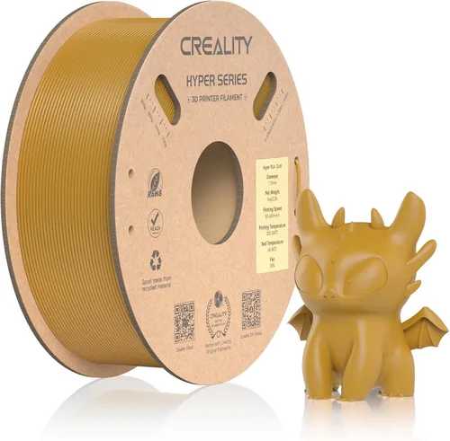 Vista 30 de Filamento PLA oficial de Creality Hyper de 1.75 mm, filamento PLA de alta velocidad de 30-600 mm/s para impresora 3D rápida, precisión dimensional