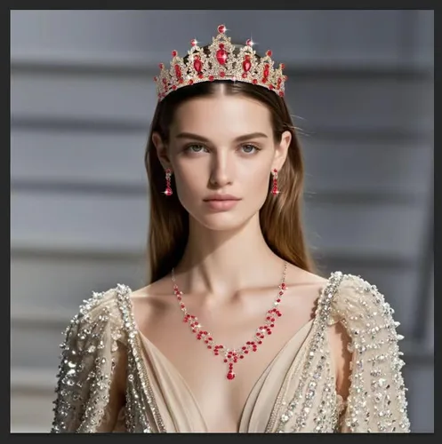 Vista 5 de Tiaras y coronas de cristal para mujeres y niñas, tiara de boda con joyas para novia, cumpleaños, cosplay