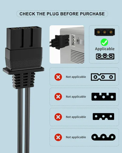 Vista 3 de Replacement Brother Sewing Machine Foot Pedal and Power Cord Compatible with Brother jx2517 lx3817 ls2125 lx3125 1034d lx2500 xl5130 gx37 ls2400