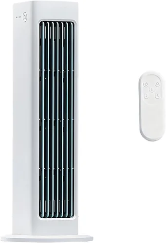 Vista 8 de Portable Air Conditioners, tower fan for bedroom with remote, portable rechargeable personal air cooler with remote control, 3 Wind Speeds Quiet Blue