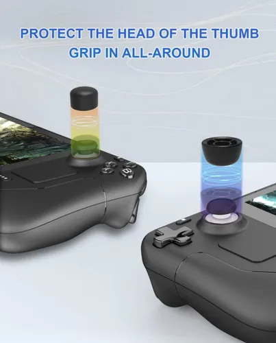 Vista 3 de 6 Pcs Joystick Thumb Grips Caps DEVASO Silicone Joystick Protector 4 Pcs of Anti-Slip Extended Thumb Grips Covers for Steam DeckSwitchPS5PS4Xbox 2