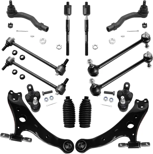 Vista 49 de Detroit Axle - Kit de suspensión delantera de 16 piezas para Chrysler 300 Dodge Challenger Charger 2011 2012 2013 2014, 6 brazos de control superior