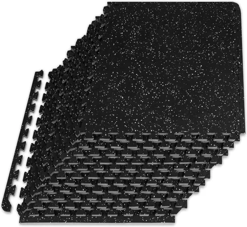 Rubber Top Exercise Puzzle Mat, 1/2-in