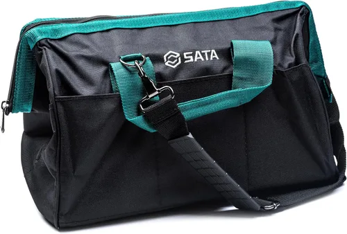 Vista 2 de SATA Bolsa de herramientas portátil de 16 pulgadas con construcción impermeable y múltiples bolsillos interiores y exteriores - ST95182SC