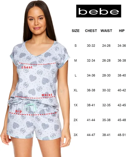 Vista 6 de bebe Conjunto de camisa de manga corta y pantalones cortos de pijama para mujer
