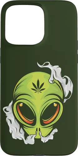 Vista 31 de Alien UFO Cannabis Marijuana Weed Hemp THC Ganja Gift Case for iPhone 17