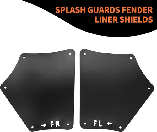 Vista 6 de Protectores de protección contra salpicaduras delanteros con clips compatibles con Tundra Sequoia 2007-2022 con sello de delantal de lodo, aletas