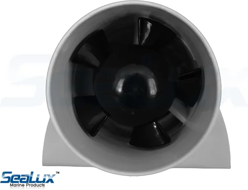 Vista 3 de SeaLux Marine - Soplador turbo de sentina en línea de 12 voltios-3 pulgadas de diámetro. Manguera