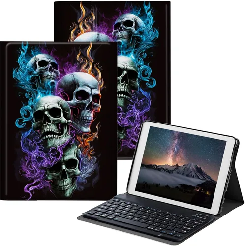 Vista 10 de Funda para Samsung Galaxy Tab S6 Lite 2022/2020 con teclado inalámbrico desmontable y soporte ajustable para proteger la tableta para Samsung Galaxy
