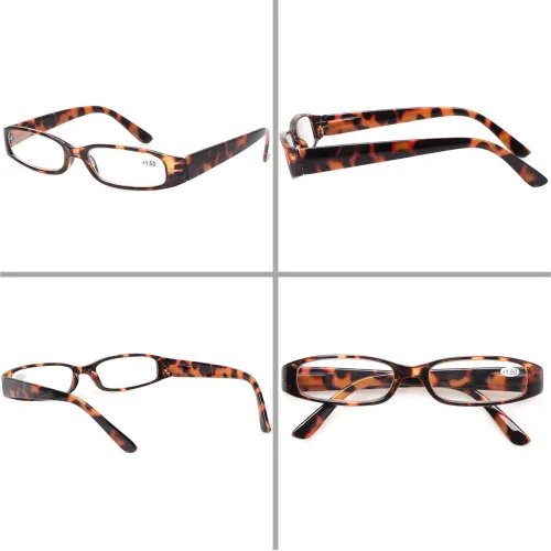 Vista 4 de Kerecsen - 5 pares de gafas de lectura de moda para mujer con bisagras de resorte