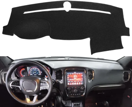 Vista 2 de Funda para salpicadero Fcovergurus de ajuste personalizado para Dodge Durango 2011-2020, alfombrilla para salpicadero con protector de alfombra
