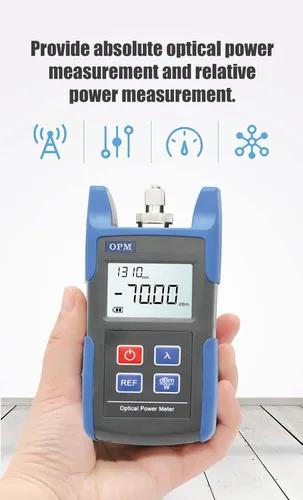 Vista 4 de Adaptadores ópticos del probador SC/FC de la herramienta del metro de poder de la fibra óptica, diseño portátil