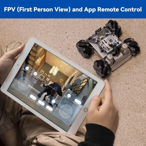 Vista 6 de SunFounder Kit de robot inteligente para automóvil compatible con Arduino UNO R3, FPV, ESP32 CAM, APP Romote Control, kit robótico educativo