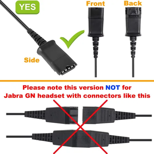 Vista 2 de Cable QD de auriculares (desconexión rápida) con solo enchufe de 0.138 in para teléfonos inteligentes, teléfonos móviles, portátiles, etc