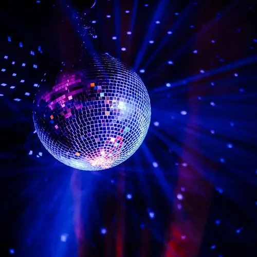 Vista 5 de MECCANIXITY Bola de espejo, bolas reflectantes de 4, 6 pulgadas con anillo para colgar, tono plateado, para DJ, club, escenario, boda, vacaciones