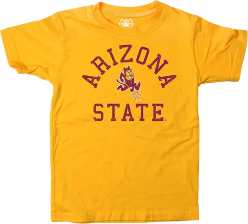 Vista 129 de Wes and Willy Camiseta de algodón orgánico de manga corta para niños de la NCAA