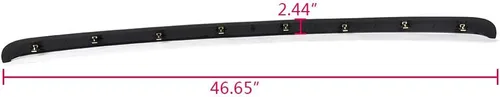 Vista 2 de G-PLUS Moldura de capó sin rejilla cromada compatible con GMC Sierra 1500 2007-2013/2500 HD 3500 HD 2007-2010, plástico negro texturizado GM1235110