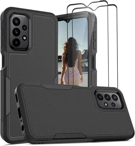 Vista 76 de Jeylly Funda para Samsung Galaxy A23, Galaxy A13 4G/5G/A23 5G/A04/A04s Funda de absorción de golpes híbrida TPU antiarañazos resistente cubierta