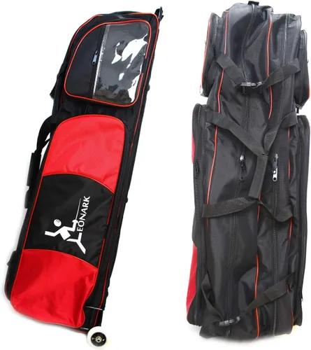 Vista 16 de LEONARK Bolsa de rueda de esgrima con barra de tracción para sable de espada y papel de aluminio - Hema Sword Bag Trolley Case para esgrima traje