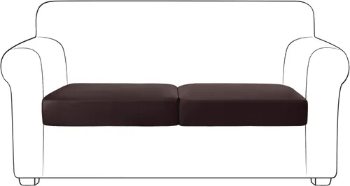 Vista 53 de Yates Home Funda de cojín de piel sintética para sofá, funda elástica resistente al agua, para asiento de caravana, sofá biplaza, protector