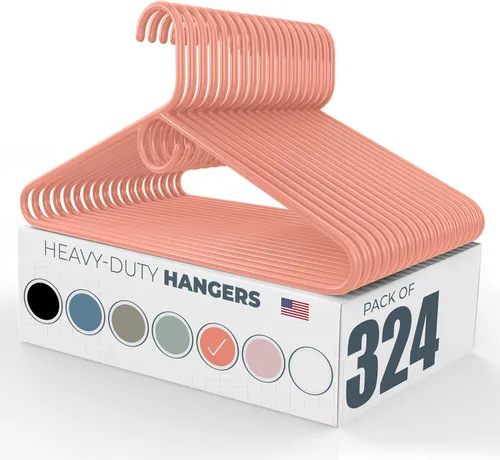 Vista 23 de Neaties Perchas de ropa resistentes paquete de 20 (24 unidades), fabricadas en los Estados Unidos, perchas de plástico de capacidad de 8 libras