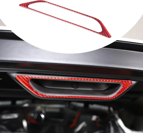 Vista 8 de Daeiclru Adhesivo de fibra de carbono real para compartimento de motor de automóvil, compatible con Corvette C8 Stingray 2020-2023, accesorios