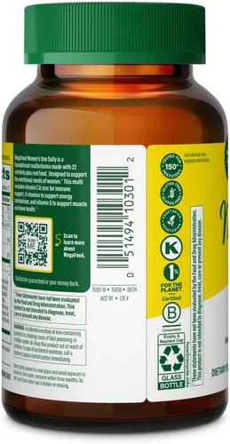 Vista 3 de MEGAFOOD One Daily para mujer, 72 CT