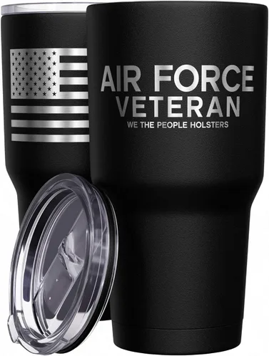 Vista 56 de We The People Holsters - Vaso térmico de 30 onzas, 0% Liberal, Negro