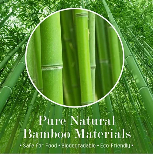 Vista 2 de Pinchos de madera de bambú de 4.7 pulgadas (260 unidades) para cócteles, palillos de cóctel para bebidas, palillos de dientes, aperitivos, barbacoa