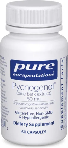 Pure Encapsulations Pycnogenol (extracto de corteza de pino) 50 mg | Suplemento hipoalergénico para apoyar la función cognitiva y la salud