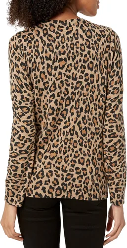 Vista 2 de Tienda Essentials - Suéter de cuello redondo, ligero y de manga larga para mujer (disponible en talla extragrande)