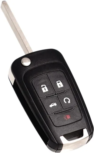 MechanMagic Llavero de repuesto con llave remota abatible compatible con Chevy Cruze Equinox Camaro Malibu Sonic Impala Buick Lacrosse Regal Verano
