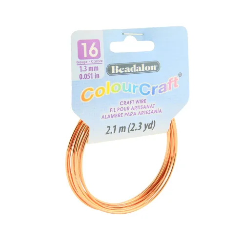 Vista 9 de Beadalon ColourCraft - Alambre calibre 16, chapado en oro, chapado en plata, bobina de 2.3 yardas