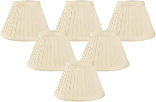 Vista 26 de Royal Designs, Inc. Pantalla plisada Empire CS-111BG, color beige, 2,5 x 5 x 4,25