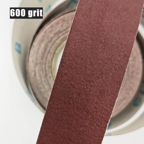 Vista 4 de Rollo de papel de lija de 1 pulgada x 20 pies, varias opciones de grano fácil de recortar, mínimo desperdicio, buena elección de papel de lija