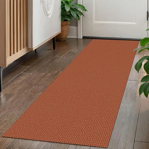 Vista 101 de KOZYFLY - Tapetes de pasillo bohemios, lavables, con respaldo de goma antideslizante, de algodón, para interiores, puerta trasera, habitación