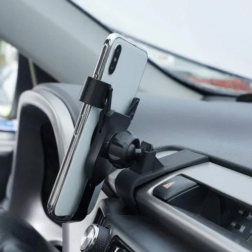 Vista 3 de RAV4 Soporte para teléfono celular compatible con Toyota RAV4 2013-2018, soporte de teléfono manos libres, ajuste personalizado para RAV4, soporte