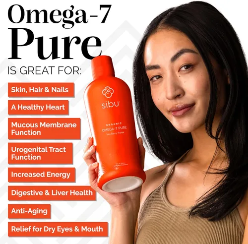 Vista 3 de sibu Omega-7 puro, 100% puro jugo de espino amarillo (32 onzas) USDA Orgánico