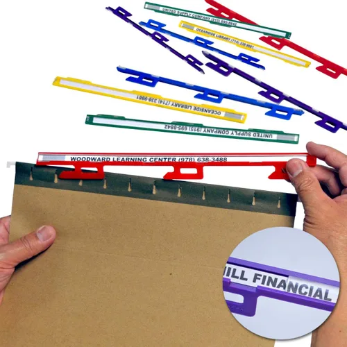 Vista 8 de Ultimate Office MagniFile - Pestañas insertables para carpetas de archivos. Índices que duplican el tamaño de los títulos de tus archivos