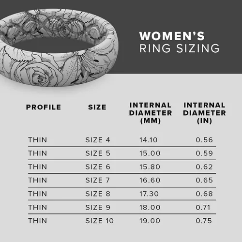 Vista 5 de Groove Life - Anillos de silicona Aspire anillos de boda para mujer alianzas cómodas de goma transpirable con diseño único