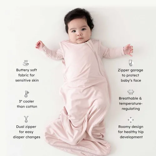 Vista 3 de KYTE BABY - Saco de Dormir para Niños Pequeños - Hecho de Rayón Suave Elaborado a Partir de Material de Bambú - 0-36 Meses - 0.5 tog - Estampado