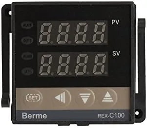 Vista 3 de Estink REX-C100 Controlador digital de temperatura con relé de estado sólido de 40 A, termopar K, AC100-240V