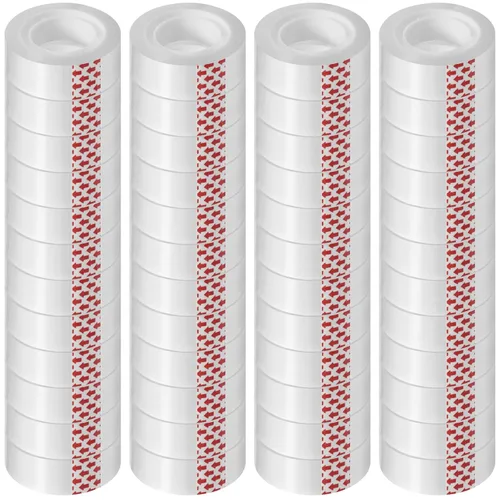 Vista 10 de 6 rollos de recambios de cinta transparente, cinta transparente, desgarrable a mano, 3/4 x 1000 pulgadas, cinta brillante de envoltura de regalo
